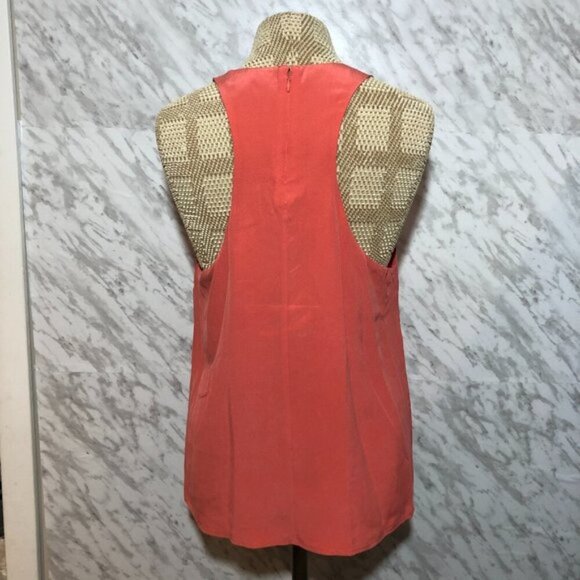 Joie Silk Tank Top Pink Size Large - Picture 2 of 6